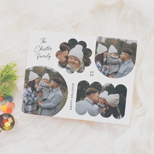 Speelse Vormen Kerstfoto Collage Budget