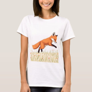 Speelse Vos in de Weide 🦊 T-shirt