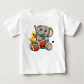 Speelse vrienden: Cartoon Elephant and Duck (Voorkant)