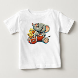 Speelse vrienden: Cartoon Elephant and Duck