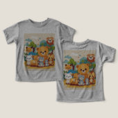 Speelse vrienden, Cuddle crew T-Shirt (Ontwerp Voorkant & Achterkant)