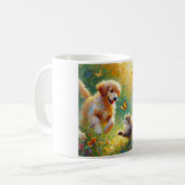 Speelse vrienden koffiemok (Voorkant links)
