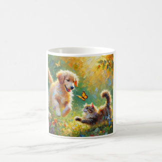 Speelse vrienden koffiemok