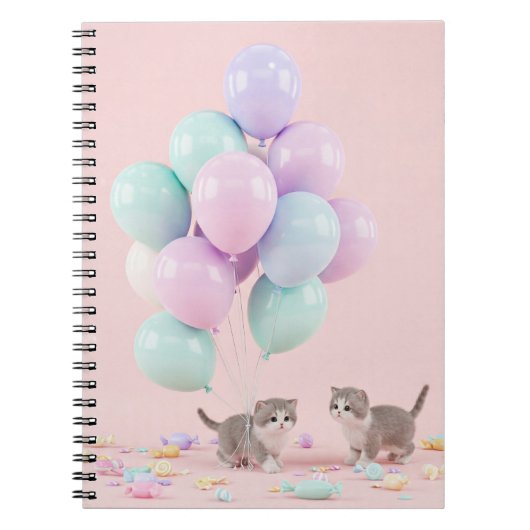 Speelse vrienden van Natasha Us Notitieboek (Voorkant)