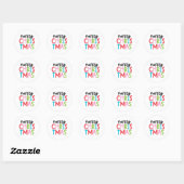 Speelse vrolijke kerst Stickers (Vel)