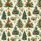 Speelse Vrolijke Kersttypografie rood groen Servet