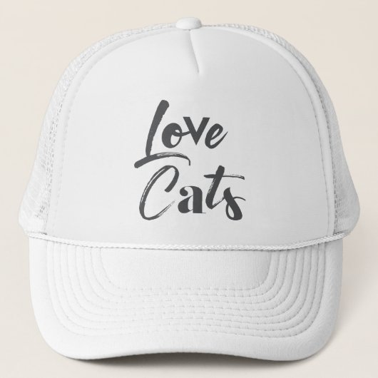 Speelse, vrolijke, moderne, schattige ontwerp van trucker pet (Voorkant)