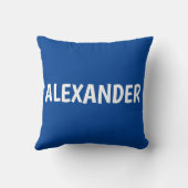 Speelse Walvis – Leuke Ocean Art voor witte kinder Kussen (Achterkant)