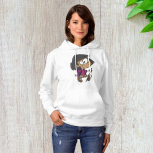 Speelse Wandelaarster Natuur Verkenner Hoodie