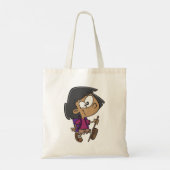 Speelse Wandelaarster Natuur Verkenner Tote Bag (Achterkant)