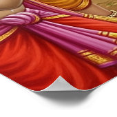 Speelse Warm Etnische Bala Krishna Boterdiefstal Poster (Hoek)