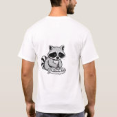 Speelse Wasbeer Leuk T-shirt (Achterkant)