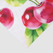 Speelse Waterverf kersen Tissuepapier (Detail)