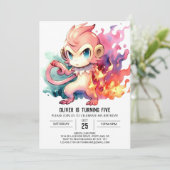 Speelse Waterverf Monkey Verjaardag Kaart (Staand voorkant)