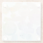 Speelse Waterverf Patroon Onderzetter met Initiale (Achterkant)