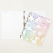 Speelse Waterverf Patroon Planner met Naam (Display)