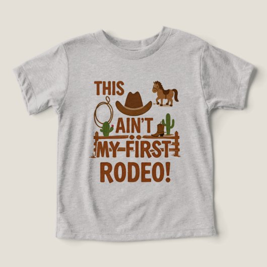 Speelse western 2de verjaardag (Design voorkant)