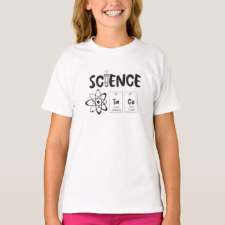 Speelse wetenschap TaCo-typografie T-shirt