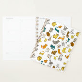 Speelse Whimsical Gestreepte en Gevlekte Katten Planner (Display)