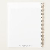 Speelse Whimsical Gestreepte en Gevlekte Katten Planner (Achterkant)