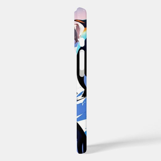 Speelse winterpinguïns Case-Mate iPhone case (Achterkant / Links)