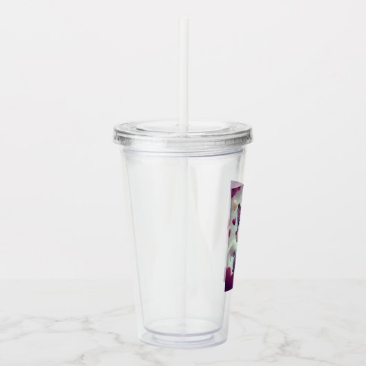 speelse wolf acryl drinkbeker (Rechts)