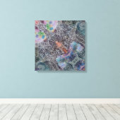 Speelse Wonder Uitgerekte Canvasprint Canvas Afdruk (Insitu (Houten vloer))