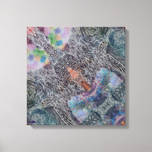 Speelse Wonder Uitgerekte Canvasprint Canvas Afdruk