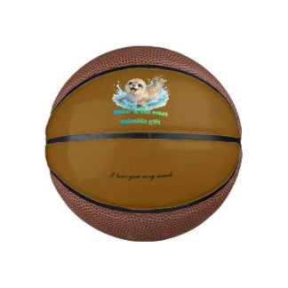 Speelse Zeehond Waterbesparing & Oceaan Bewustzijn Basketbal