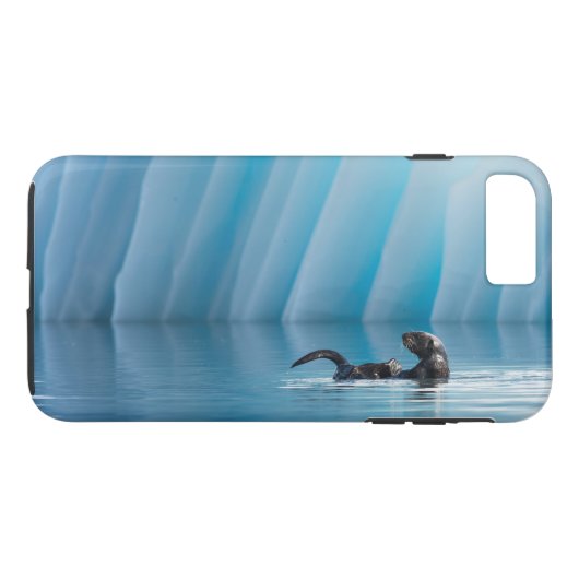 Speelse Zeeotter Case-Mate iPhone Case (Achterkant (Horizontaal))