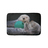Speelse Zeeotters Foto Badmat (Voorkant)