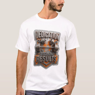 Speelse Zilver TOEWIJDING DISCIPLINE RESULTATEN T-shirt