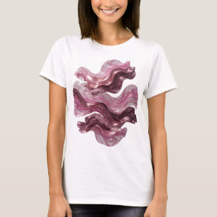 Speelse Zilveren ABSTRACTE KUNST Maatwerk T-shirt