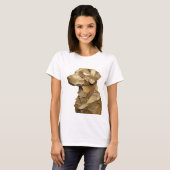Speelse Zilveren ABSTRACTE KUNST Ontwerp T-shirt (Voorkant volledig)