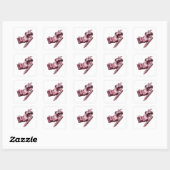 Speelse Zilveren Abstracte Sticker Grafisch (Vel)