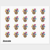 Speelse Zilveren BLOEMEN IN Vierkante Sticker (Vel)