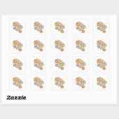 Speelse Zilveren FLORAL FANTASY Label Ontwerp (Vel)