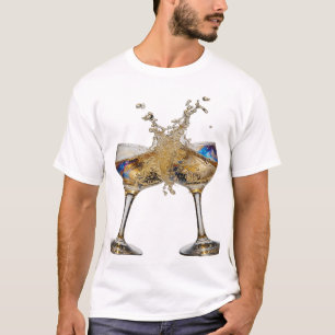 Speelse Zilveren PROOST OP GOEDE GEZONDHEID 3D Tek T-shirt