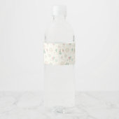 Speelse Zoete en Drie Kinderen Verjaardag Waterfles Etiket (Achterkant)