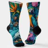 Speelse Zomer Dieren Crew Sokken Cadeau (Gebogen)