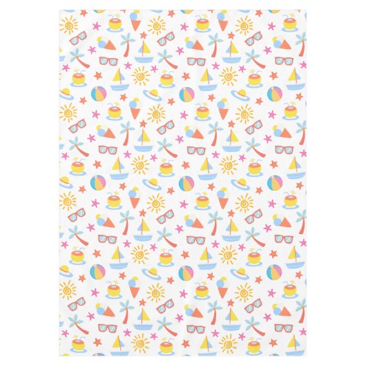 Speelse zomer tafelkleed (Voorkant)