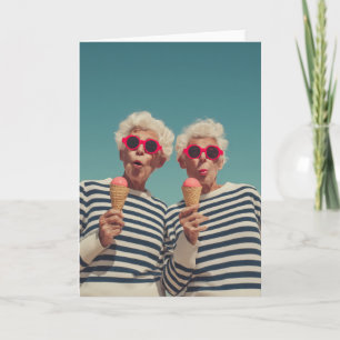 Speelse Zomer Vibes Voor Senioren Kaart