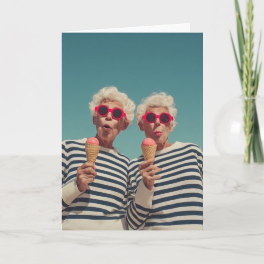 Speelse Zomer Vibes Voor Senioren Kaart (Voorkant)
