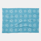 Speelse Zon Doodle Zomer Patroon Theedoek (Horizontaal)