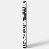 Speelse zwart-wit pandakunst Case-Mate iPhone case (Achterkant / Links)