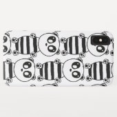 Speelse zwart-wit pandakunst Case-Mate iPhone case (Achterkant (horizontaal))