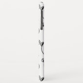 Speelse zwart-wit pandakunst Case-Mate iPhone case (Achterkant/links)