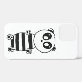 Speelse zwart-wit pandakunst Case-Mate iPhone case (Achterkant (horizontaal))