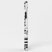 Speelse zwart-wit pandakunst Case-Mate iPhone case (Achterkant/rechts)
