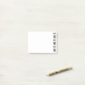 Speelse zwart-wit pandakunst post-it® notes (Op bureau)